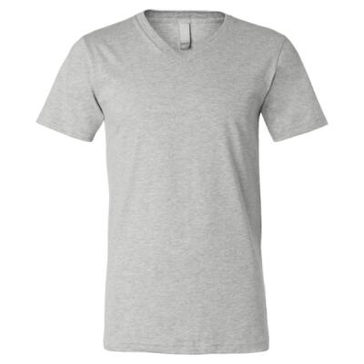 Unisex Heather CVC V-Neck Tee Thumbnail
