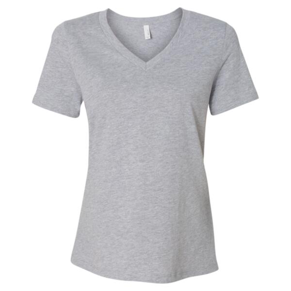 Women's Relaxed Heather CVC V-Neck Tee Thumbnail