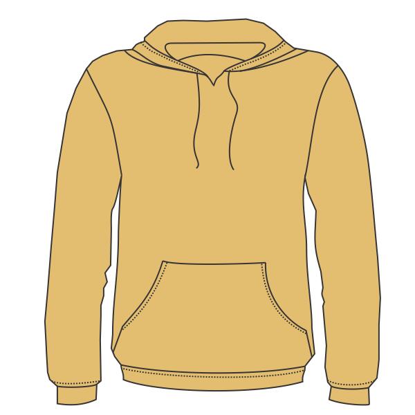 Unisex Tie-Dyed Cloud Inside-Out Fleece Hooded Sweatshirt Thumbnail