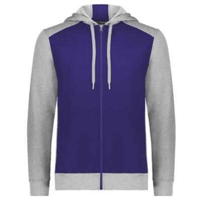 Unisex Eco Revive™ Three-Season Triblend Fleece Full-Zip Hooded Sweatshirt Thumbnail
