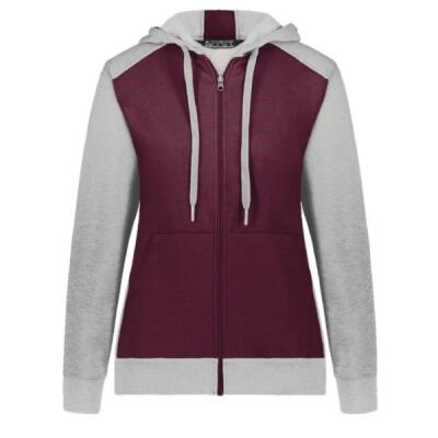 Women's Eco Revive™ Three-Season Triblend Fleece Full-Zip Hooded Sweatshirt Thumbnail
