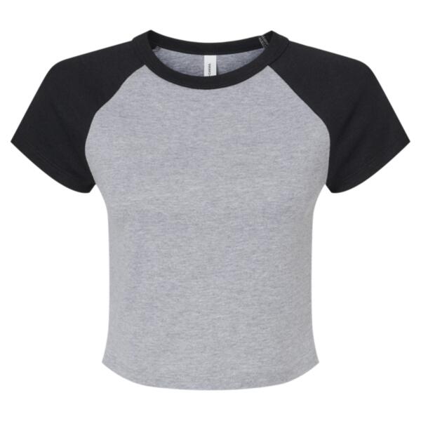 Women's Micro Rib Raglan Baby Tee Thumbnail