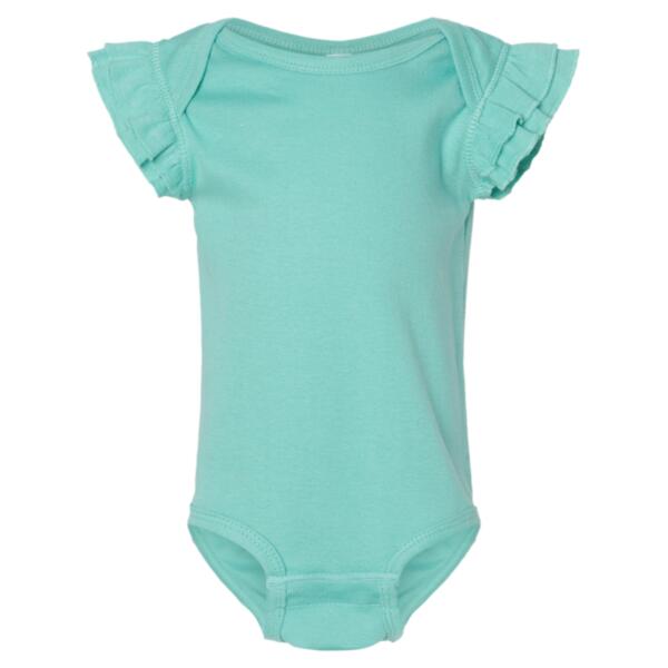 Infant Flutter Sleeve Baby Rib Bodysuit Thumbnail