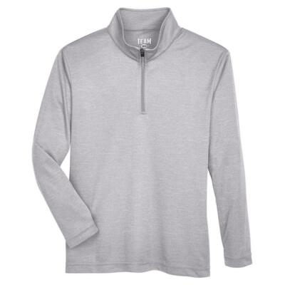 Youth Zone Sonic Heather Performance Quarter-Zip Pullover Thumbnail