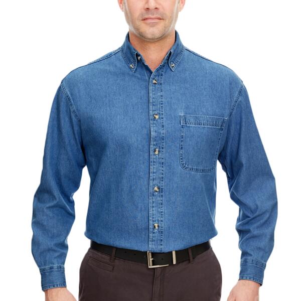 Men's Cypress Denim Shirt with Pocket Thumbnail