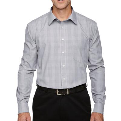 Men's Crown Collection® Glen Plaid Woven Dress Shirt Thumbnail
