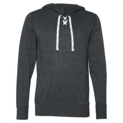 Unisex Jersey Sport Lace Hooded Pullover Thumbnail