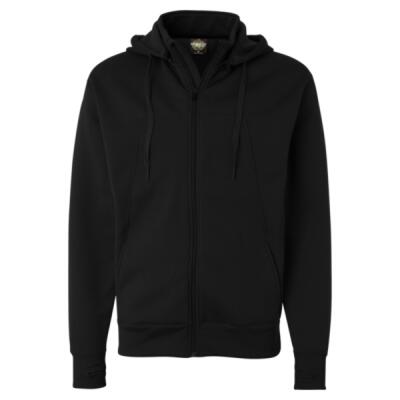 Unisex Poly-Tech Full-Zip Hooded Sweatshirt Thumbnail