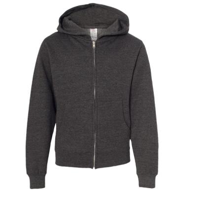 Youth Midweight Full-Zip Hooded Sweatshirt Thumbnail