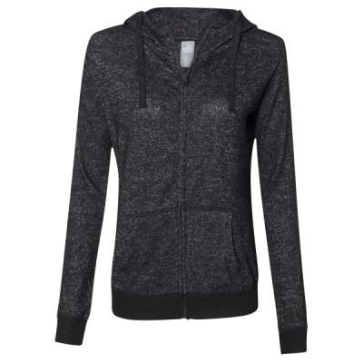 Women’s Cozy Jersey Hooded Full-Zip Thumbnail