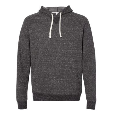 Unisex Snow Heather French Terry Raglan Hooded Sweatshirt Thumbnail